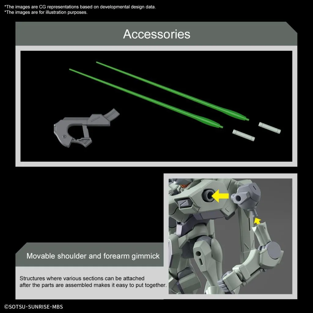 THE WITCH FROM MERCURY - HG 1/144 Zowort - Model Kit